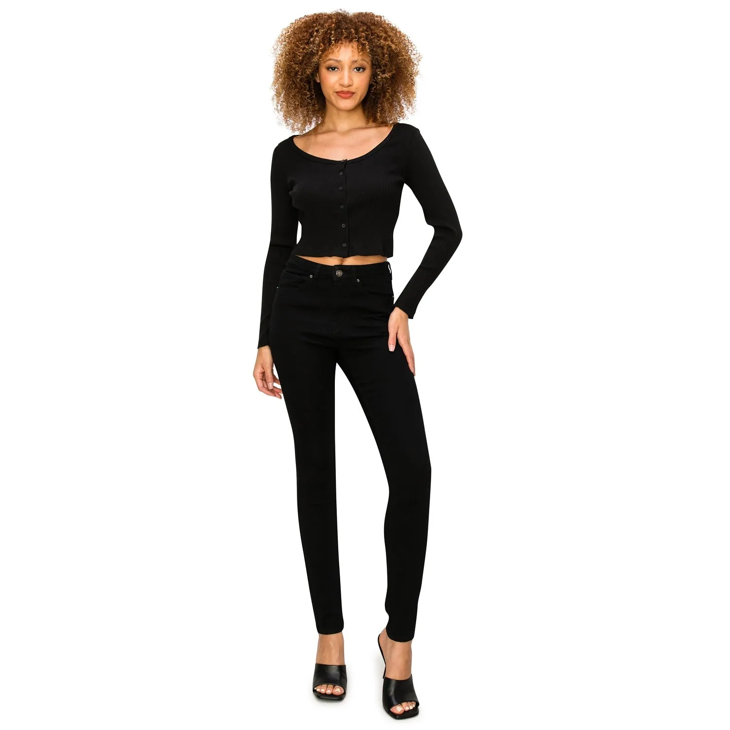 Denim Daydream Hermosa High-Rise Skinny Jeans - Black