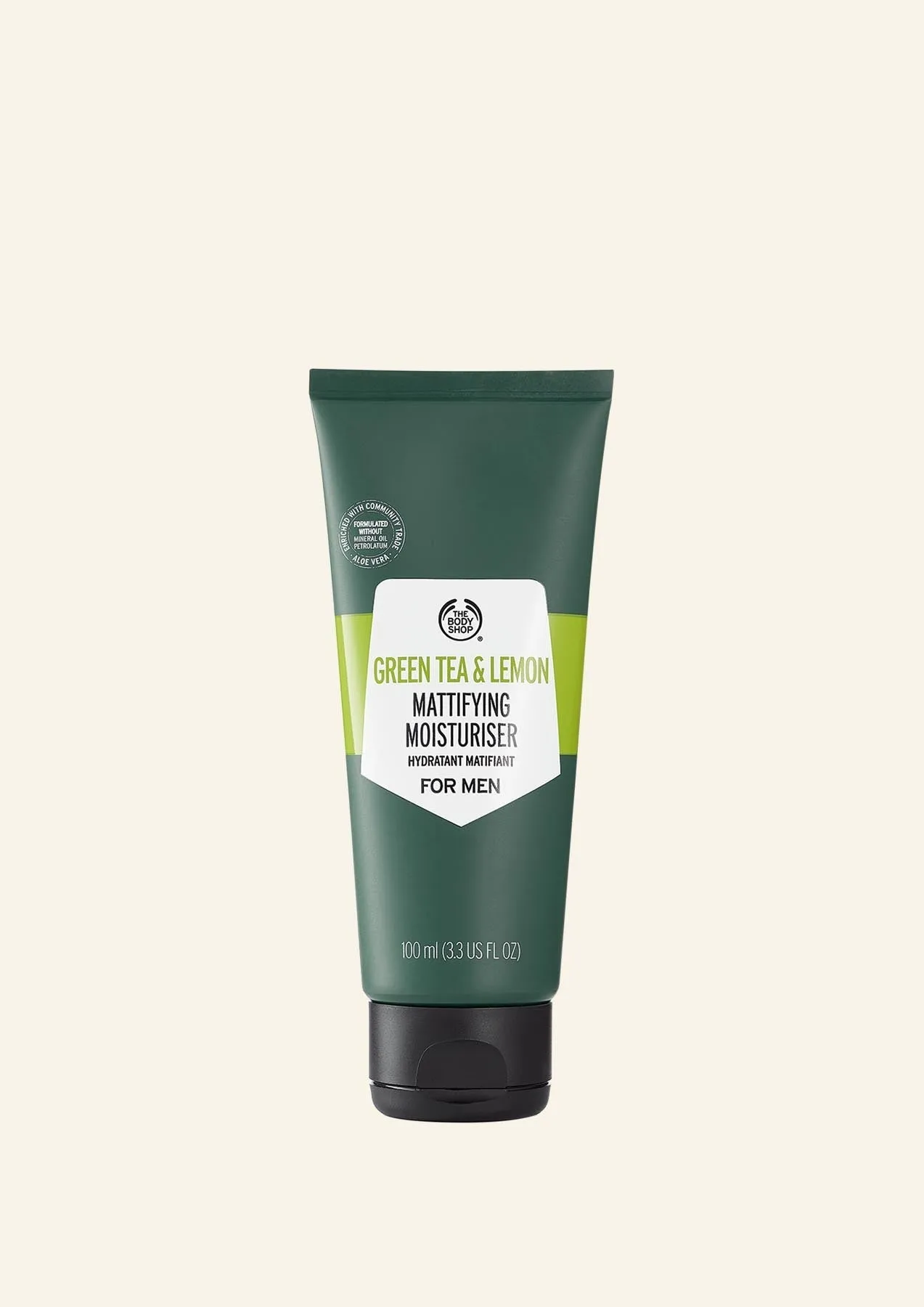 Green Tea And Lemon Mattifying Moisturiser For Men