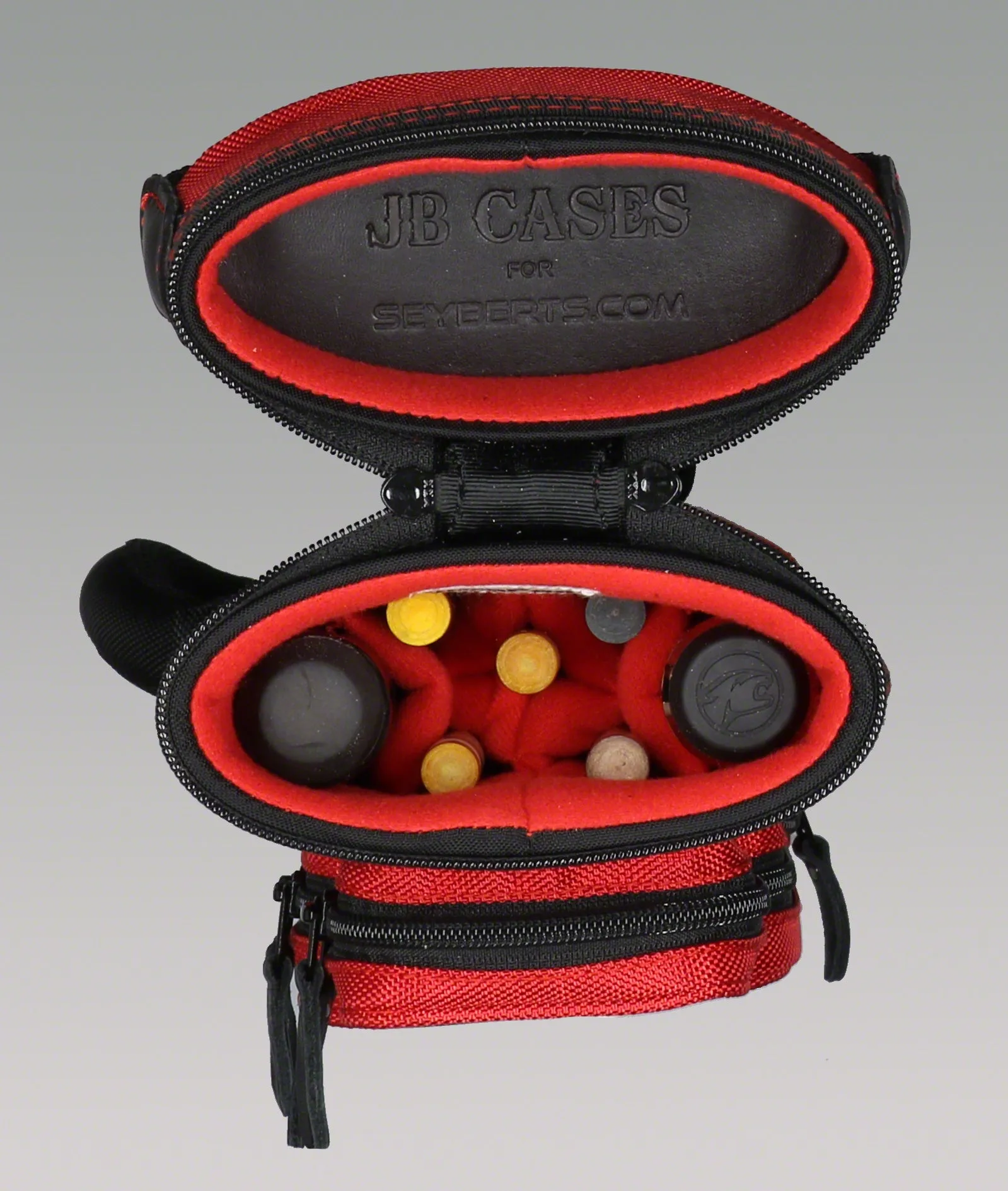 JB Ultimate Rugged Black/Red Pool Cue Case - URBKRD