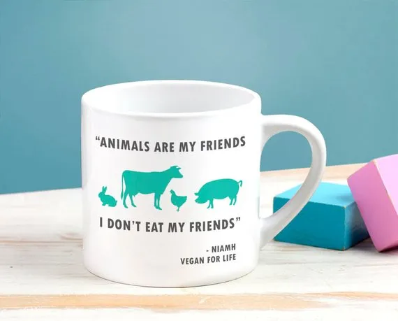Personalised 'Animals Are My Friends' Children's Mini Mug