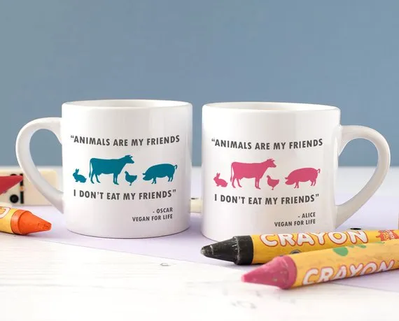 Personalised 'Animals Are My Friends' Children's Mini Mug