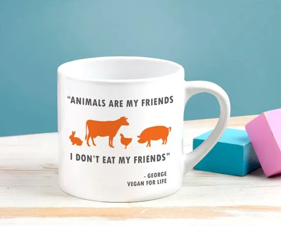 Personalised 'Animals Are My Friends' Children's Mini Mug