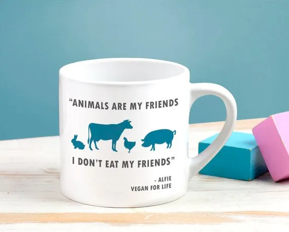 Personalised 'Animals Are My Friends' Children's Mini Mug