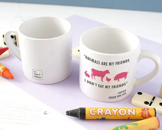 Personalised 'Animals Are My Friends' Children's Mini Mug