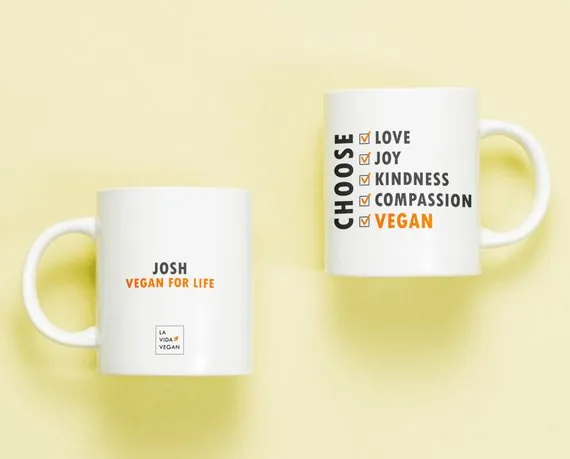 Personalised 'Choose Vegan' Mug