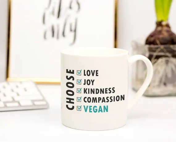 Personalised 'Choose Vegan' Mug