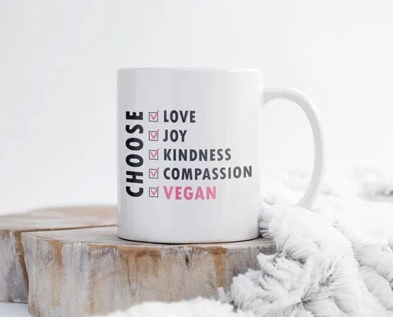 Personalised 'Choose Vegan' Mug