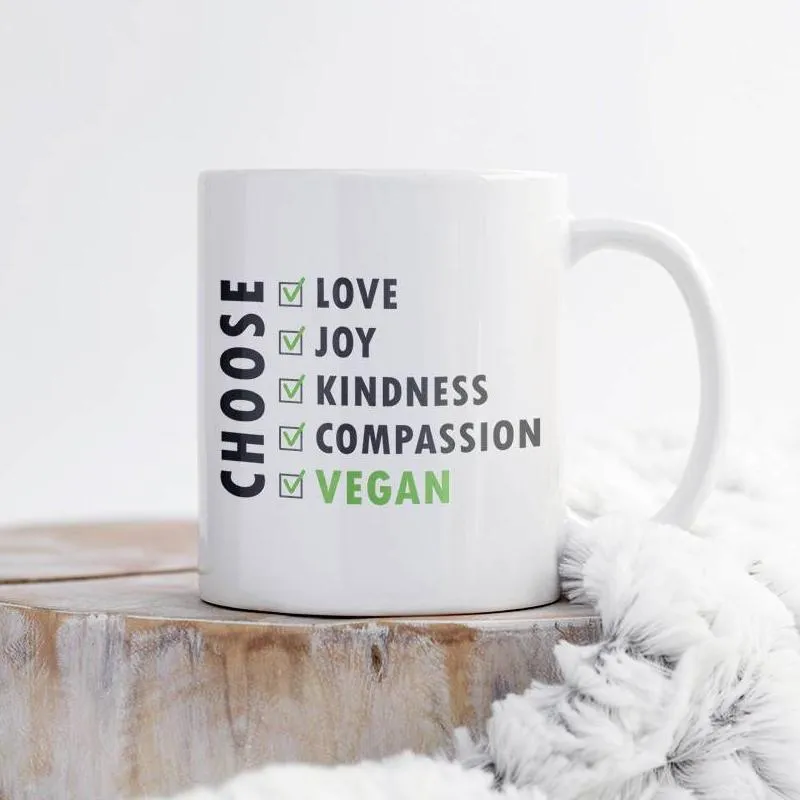 Personalised 'Choose Vegan' Mug