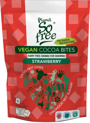 Plamil So Free Vegan Cocoa Bites Strawberry 108g