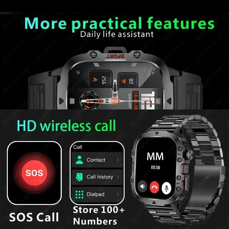 ⌚️Rugged Outdoor Smart Watch - 100  Sports Modes