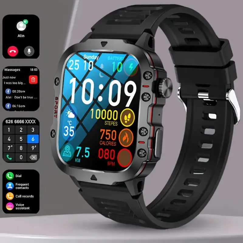 ⌚️Rugged Outdoor Smart Watch - 100  Sports Modes
