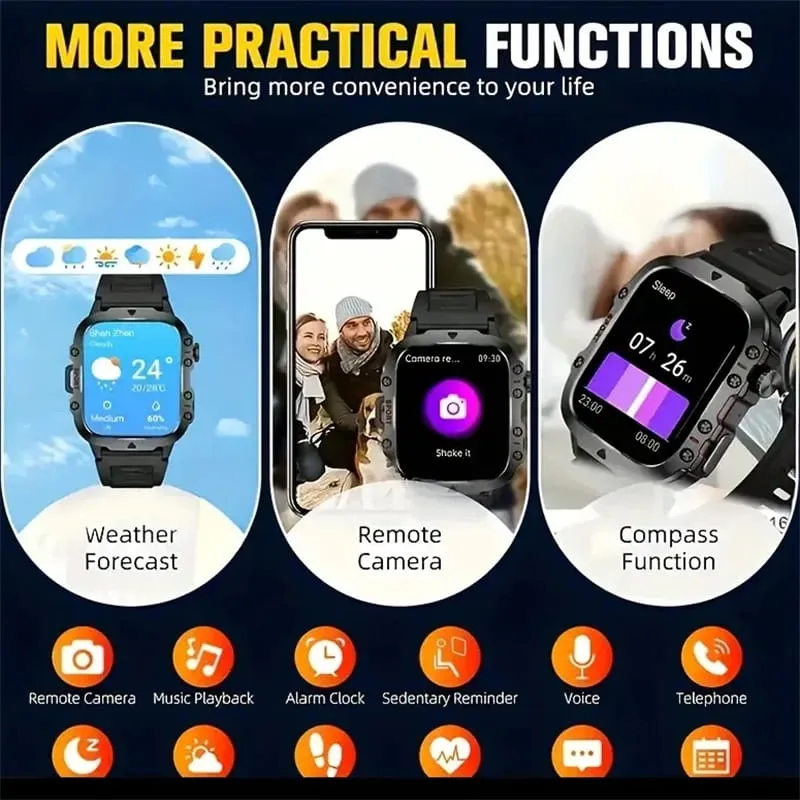 ⌚️Rugged Outdoor Smart Watch - 100  Sports Modes