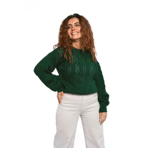 Women - Pullover "knitwear" - Green